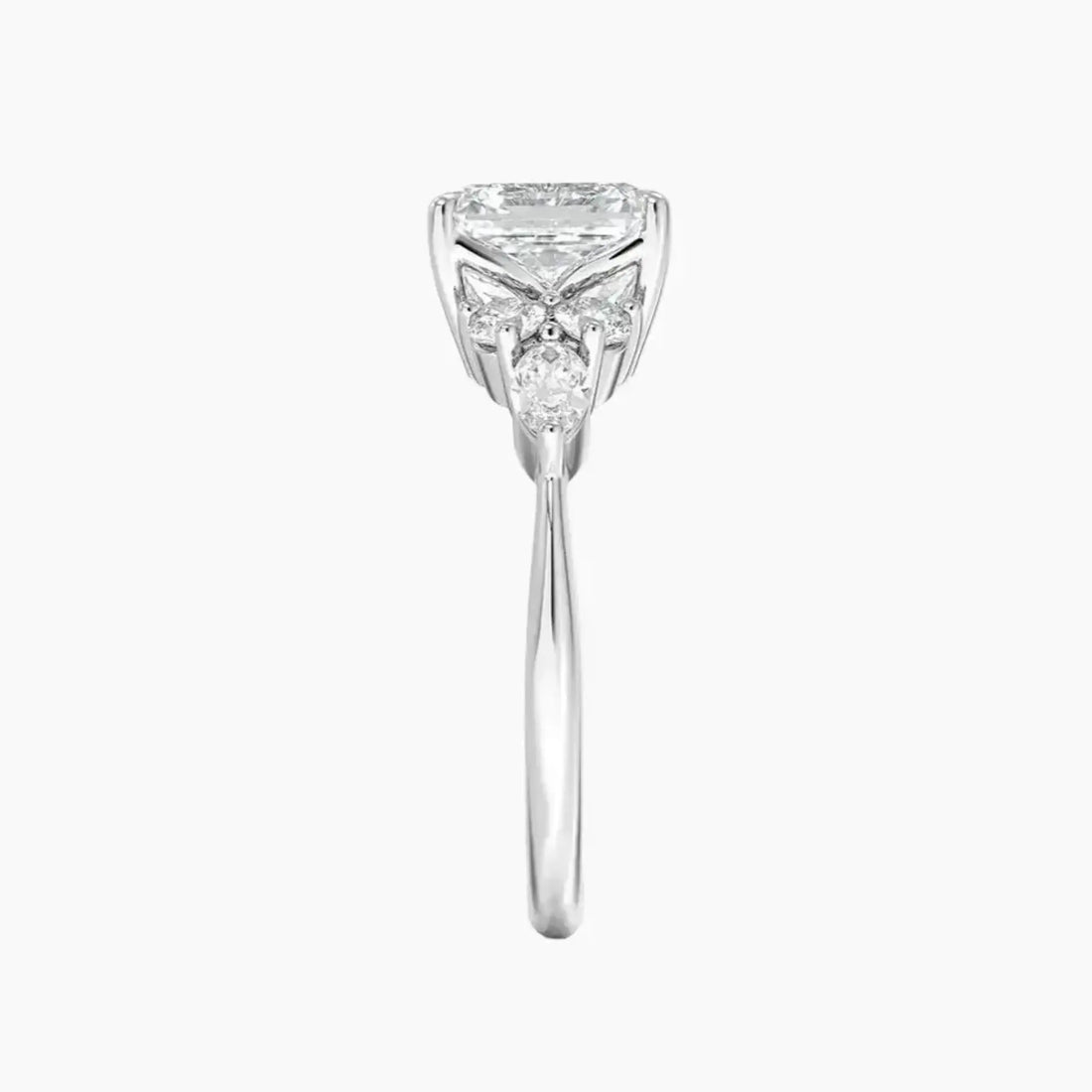 Ingrid Asscher Designer 2.5 Carat Lab Grown Diamond Engagement Ring in 14K Yellow Gold