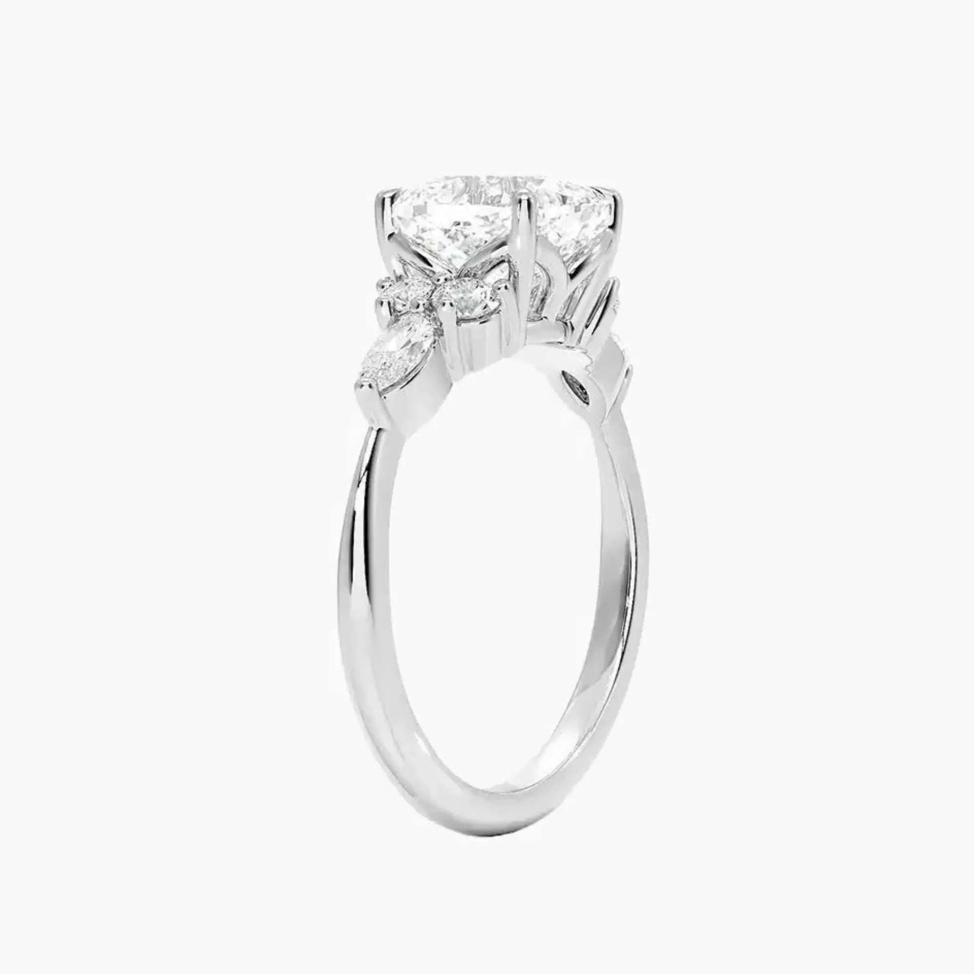 Ingrid Cushion Designer 2 Carat Lab Grown Diamond Engagement Ring in 18K Yellow Gold