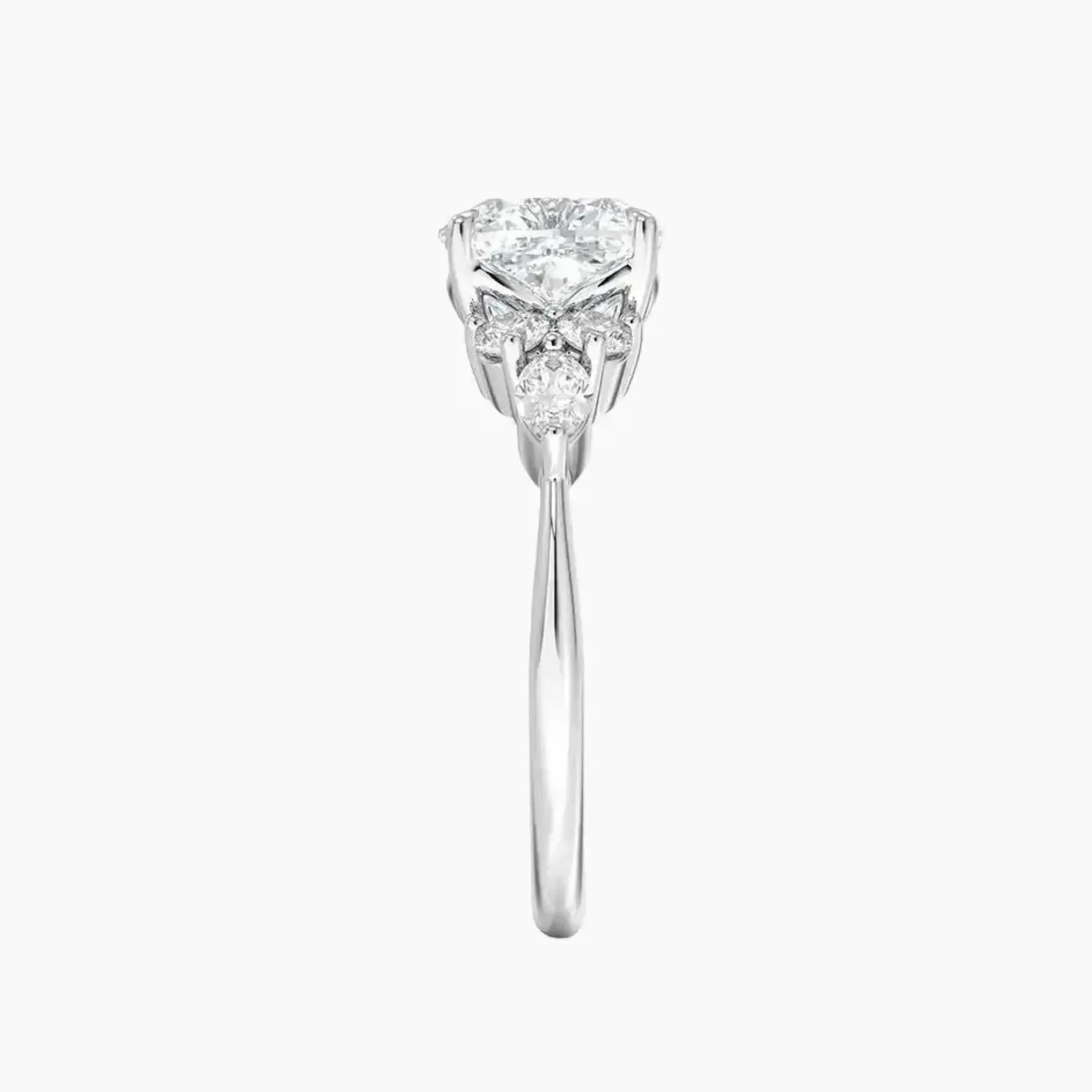 Ingrid Cushion Designer 2.5 Carat Lab Grown Diamond Engagement Ring in 18K Rose Gold