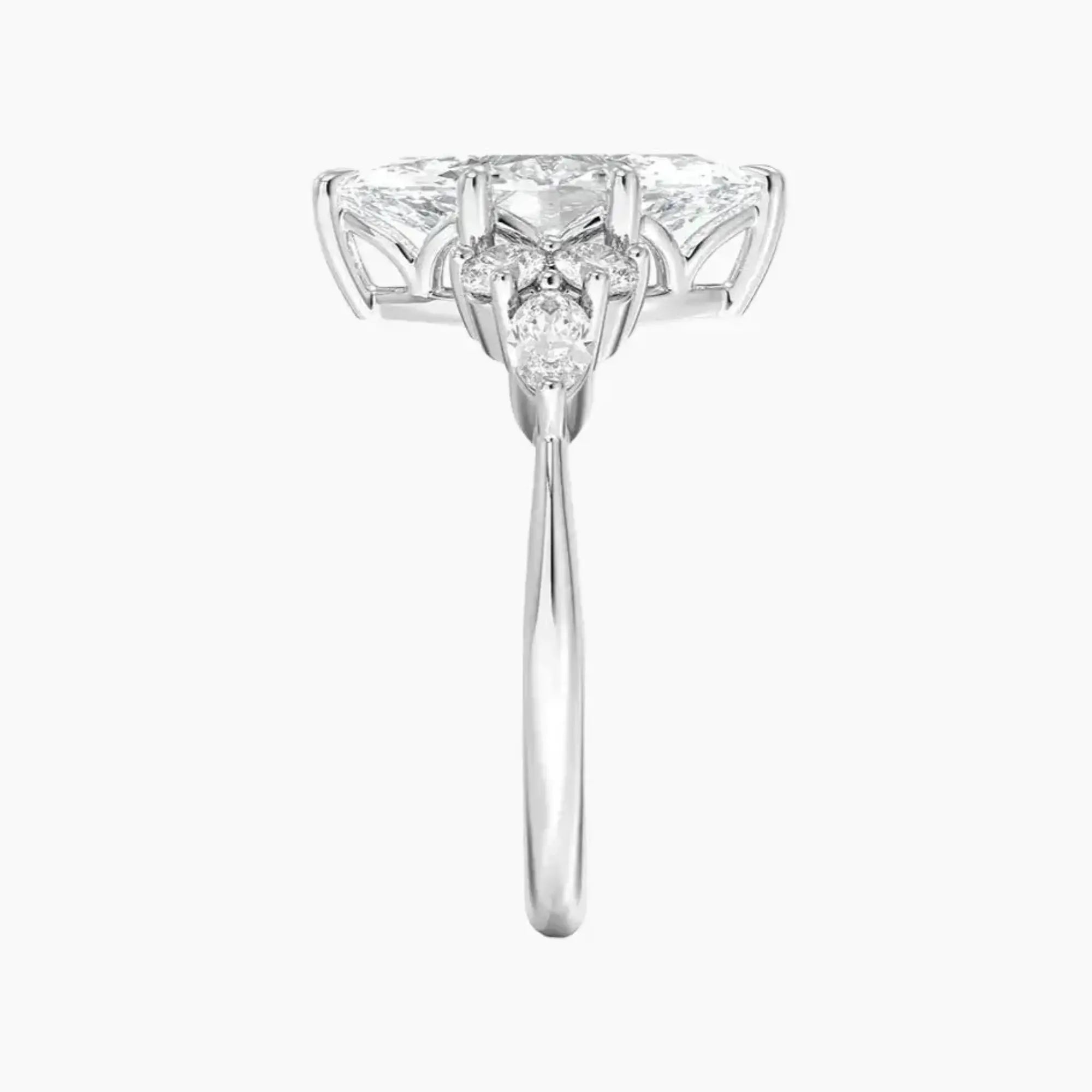 Ingrid Marquise Designer 2 Carat Lab Grown Diamond Engagement Ring in 14K Rose Gold