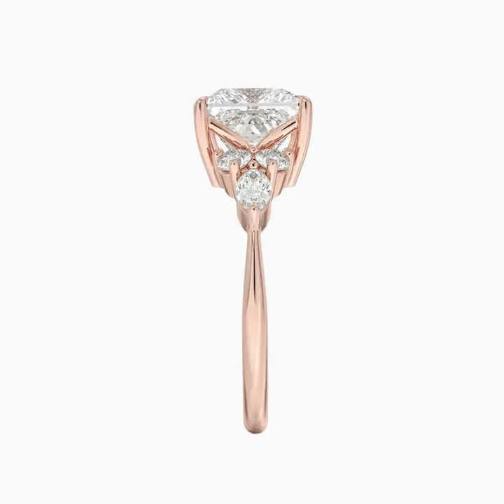 Ingrid Princess Designer 1.5 Carat Lab Grown Diamond Engagement Ring in 14K Yellow Gold