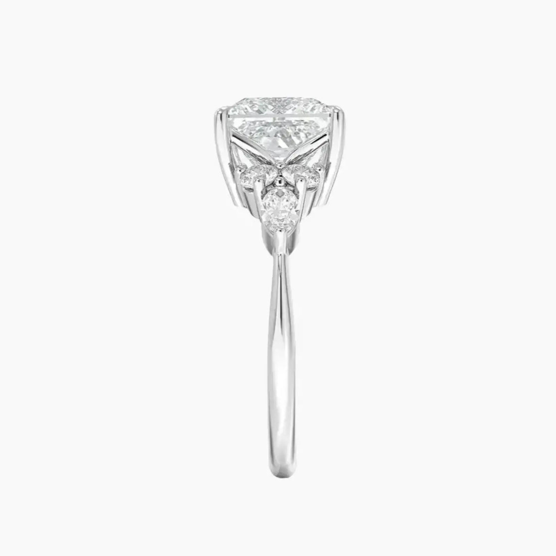Ingrid Princess Designer 2.5 Carat Lab Grown Diamond Engagement Ring in 18K Yellow Gold