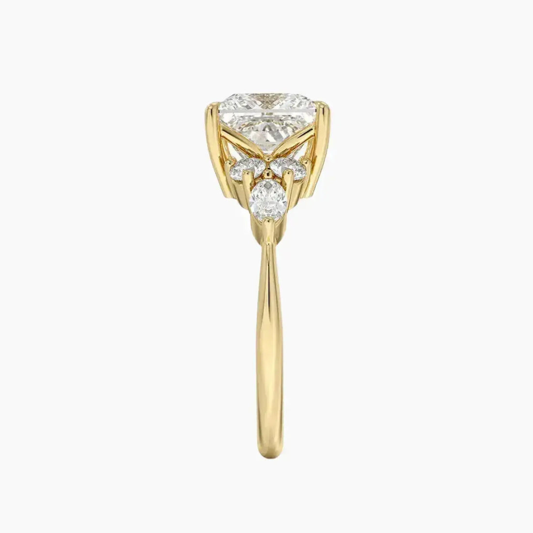Ingrid Princess Designer 1.5 Carat Lab Grown Diamond Engagement Ring in 14K Rose Gold