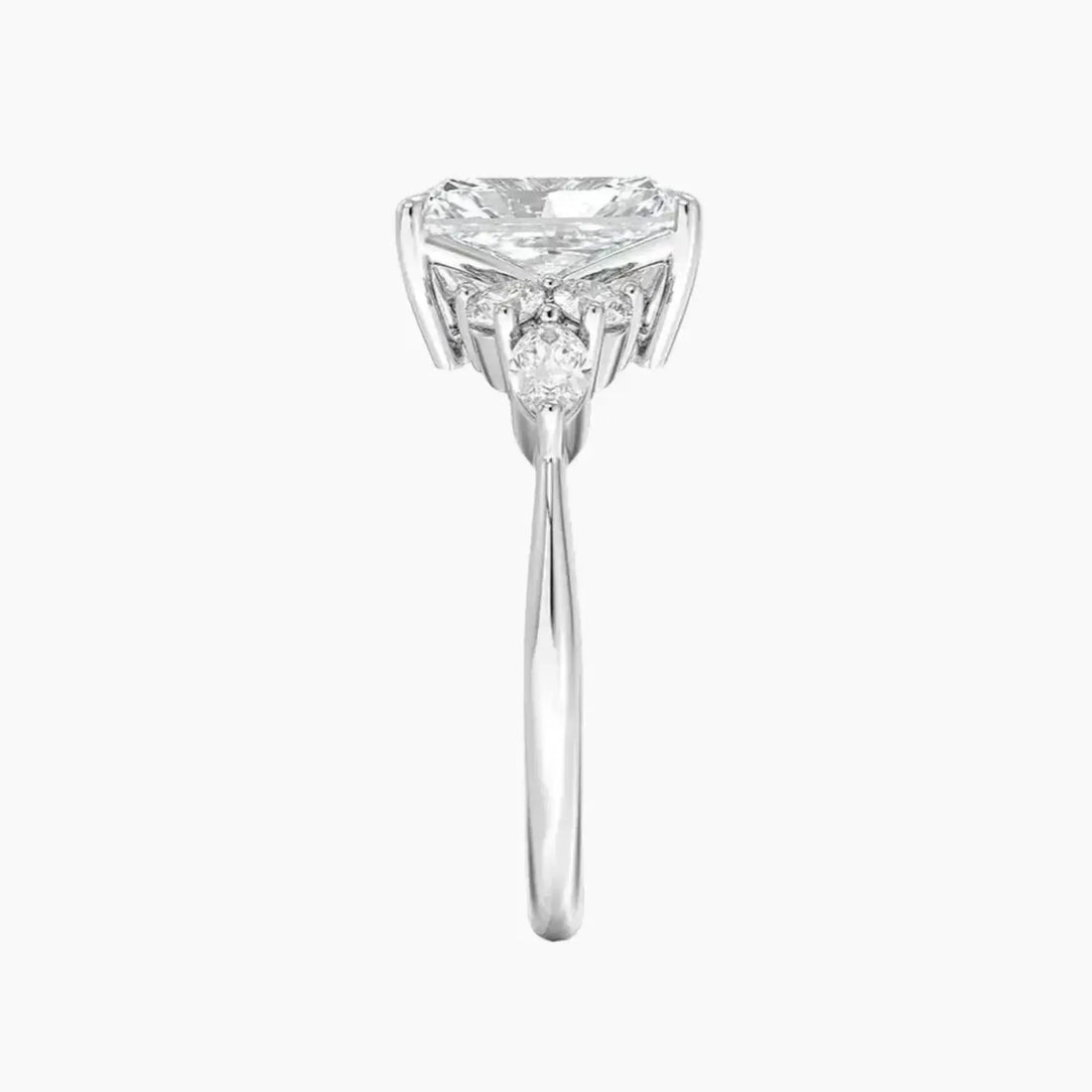 Ingrid Radiant Designer 2 Carat Lab Grown Diamond Engagement Ring in 14K Rose Gold