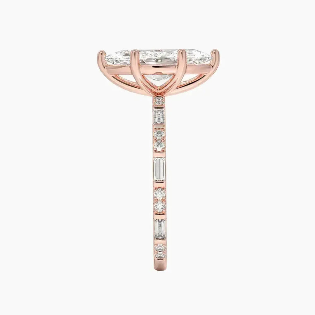 Evelina Marquise Designer 1.5 Carat Lab Grown Diamond Engagement Ring in 14K Yellow Gold