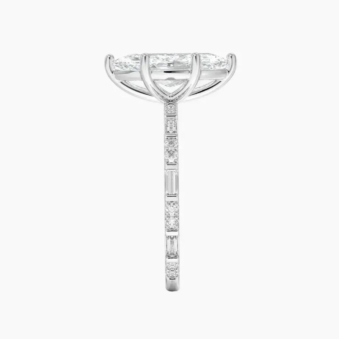 Evelina Marquise Designer Diamond Ring Setting in 18K Yellow Gold