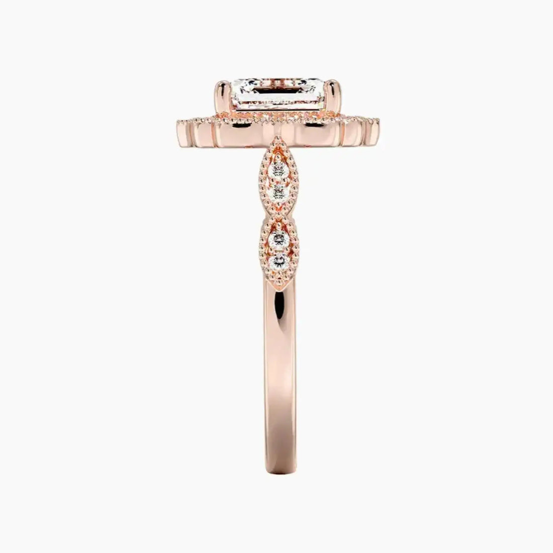 Talitha Asscher 1.5 Carat Lab Grown Diamond Engagement Ring in 14K Yellow Gold