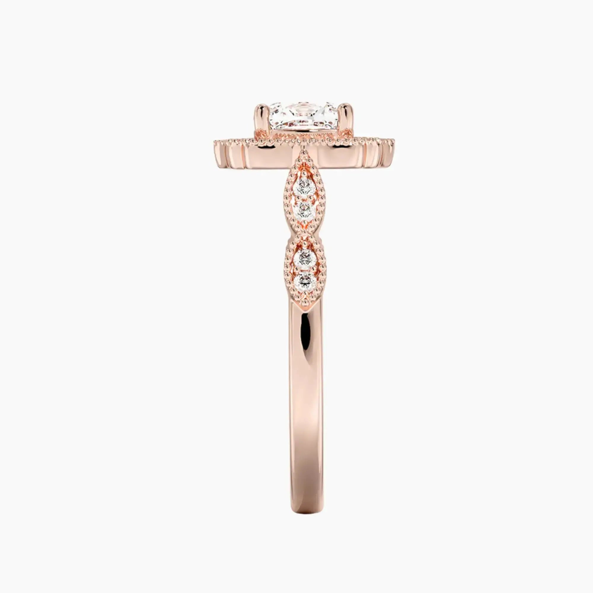 Talitha Cushion 1.5 Carat Lab Grown Diamond Engagement Ring in 18K Yellow Gold