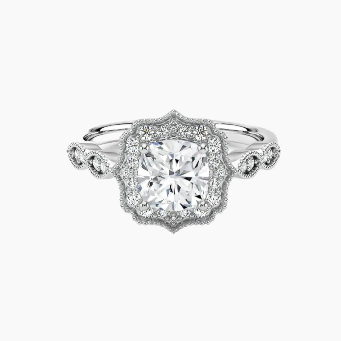 Talitha Cushion 1.5 Carat Lab Grown Diamond Engagement Ring in 14K Rose Gold