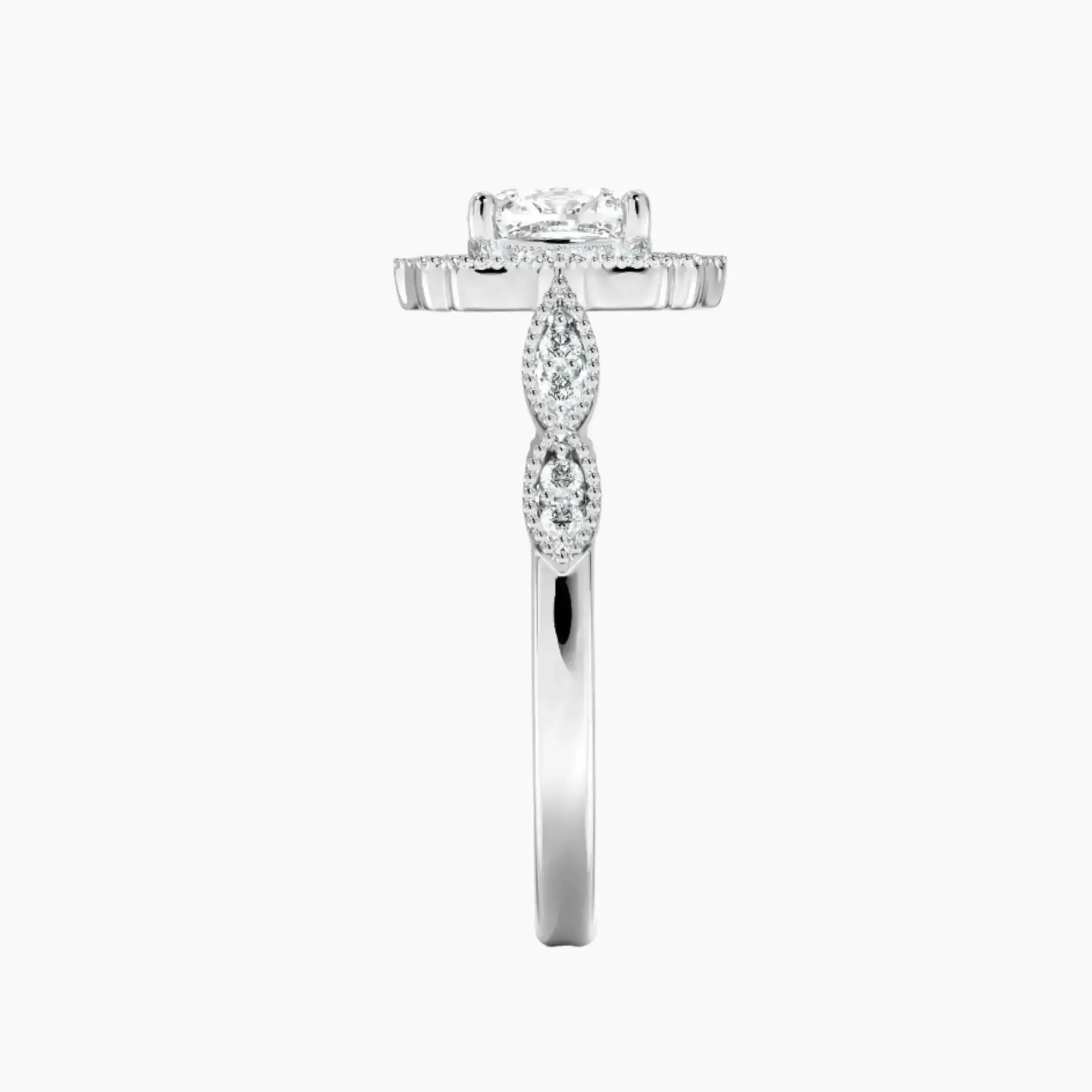 Talitha Cushion 1 Carat Lab Grown Diamond Engagement Ring in 18K Rose Gold