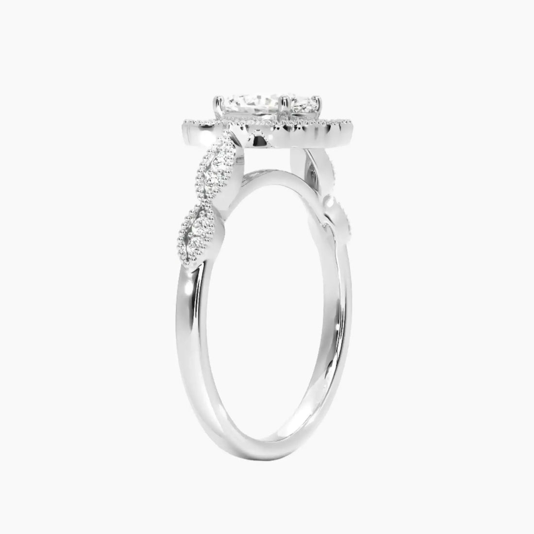 Talitha Oval 3 Carat Lab Grown Diamond Engagement Ring in 14K Rose Gold