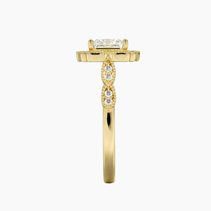 Talitha Princess 1.5 Carat Lab Grown Diamond Engagement Ring in 18K Rose Gold