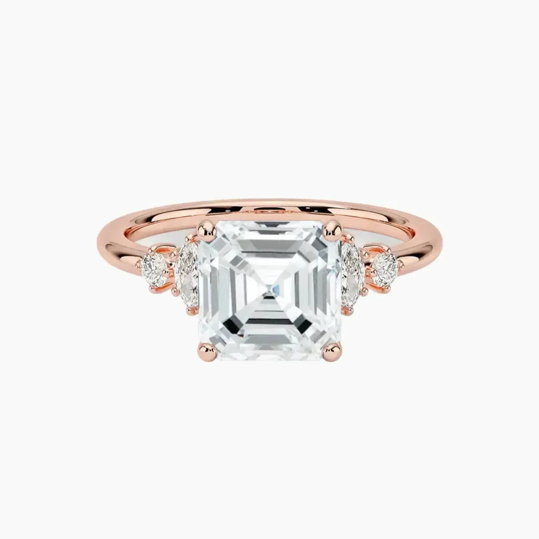 Jordana Asscher Designer Diamond Ring Setting in 14K Yellow Gold