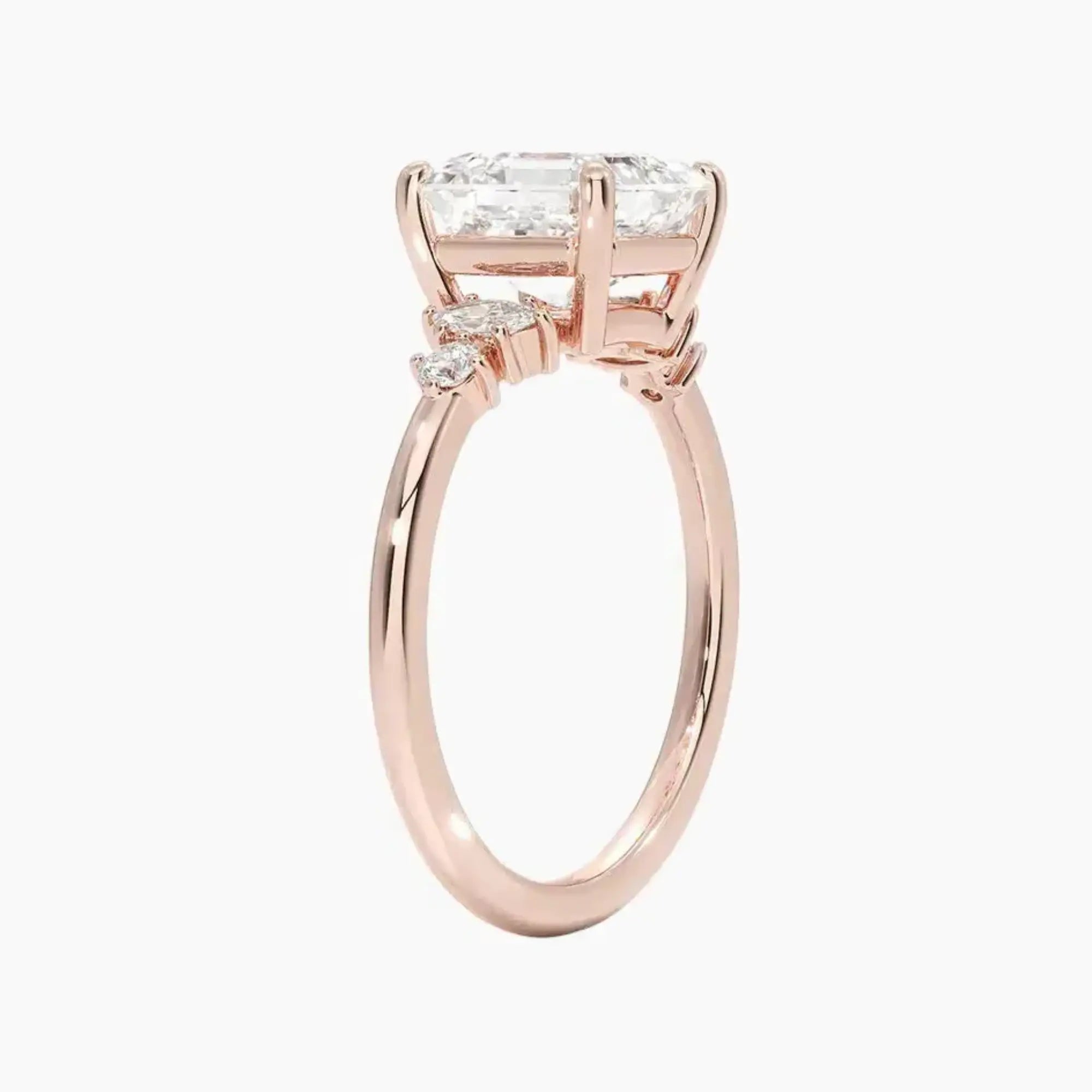 Jordana Asscher Designer 1.5 Carat Lab Grown Diamond Engagement Ring in 18K Yellow Gold