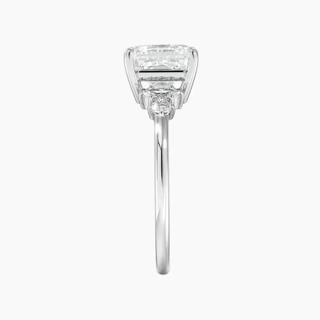 Jordana Asscher Designer 2 Carat Lab Grown Diamond Engagement Ring in 14K Rose Gold
