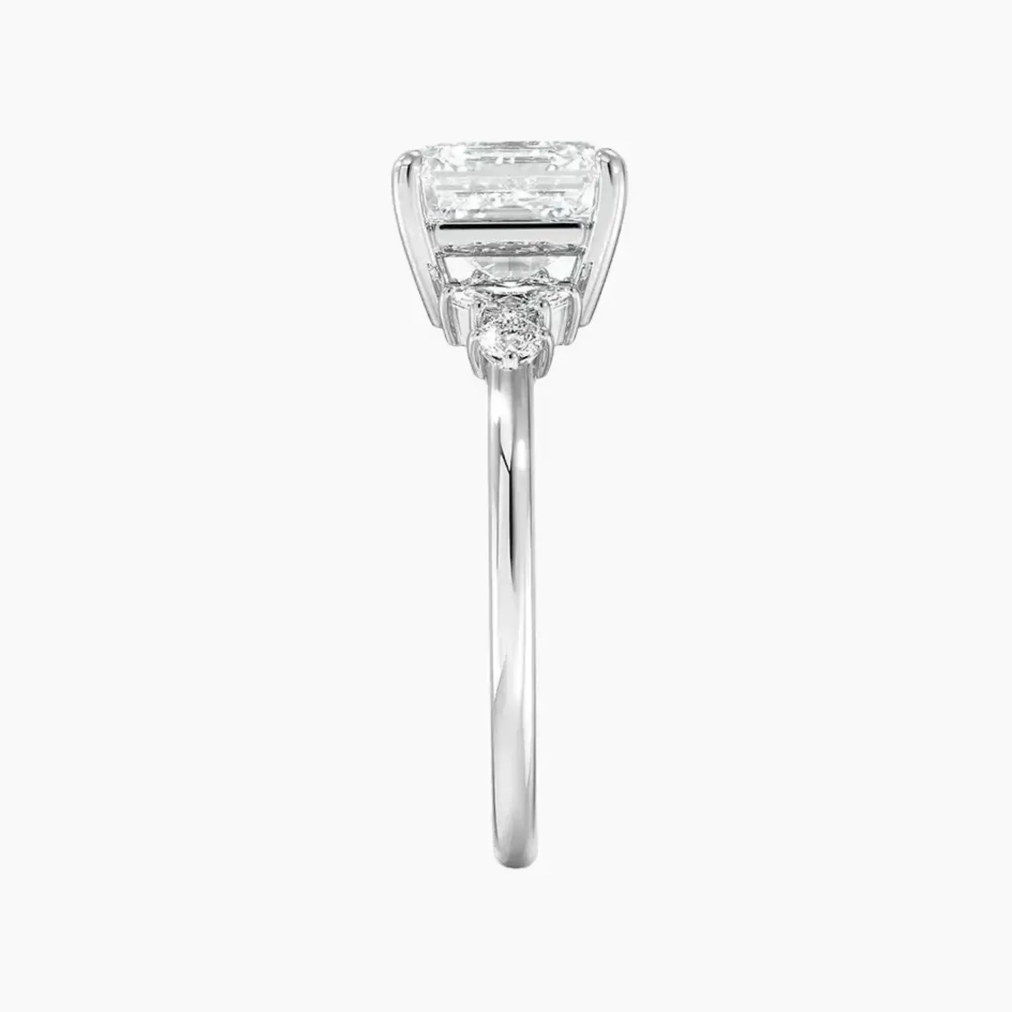 Jordana Asscher Designer 1 Carat Lab Grown Diamond Engagement Ring in 14K White Gold