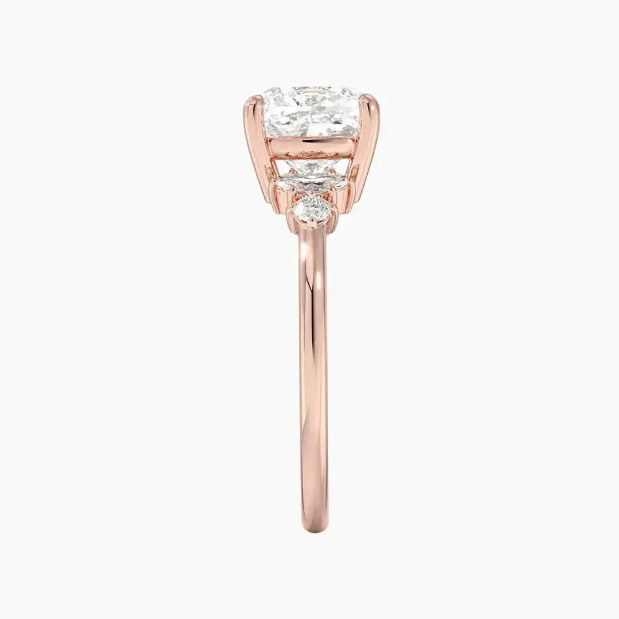 Jordana Cushion Designer 1.5 Carat Lab Grown Diamond Engagement Ring in 14K Yellow Gold