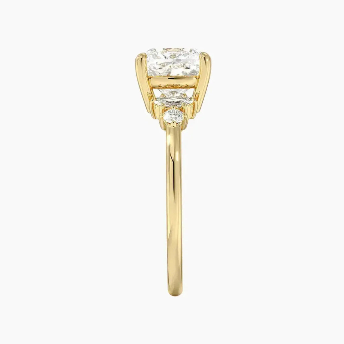 Jordana Cushion Designer 1 Carat Lab Grown Diamond Engagement Ring in 14K Rose Gold