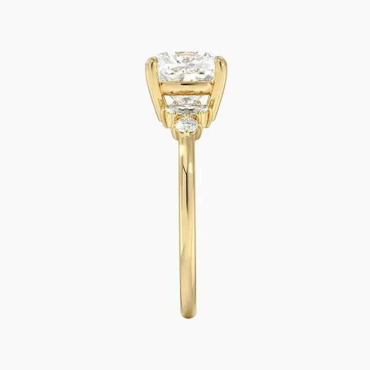 Jordana Cushion Designer 1.5 Carat Lab Grown Diamond Engagement Ring in 18K Rose Gold