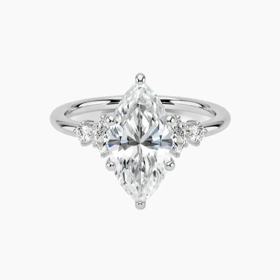 Jordana Marquise Designer 1 Carat Lab Grown Diamond Engagement Ring in 14K Rose Gold