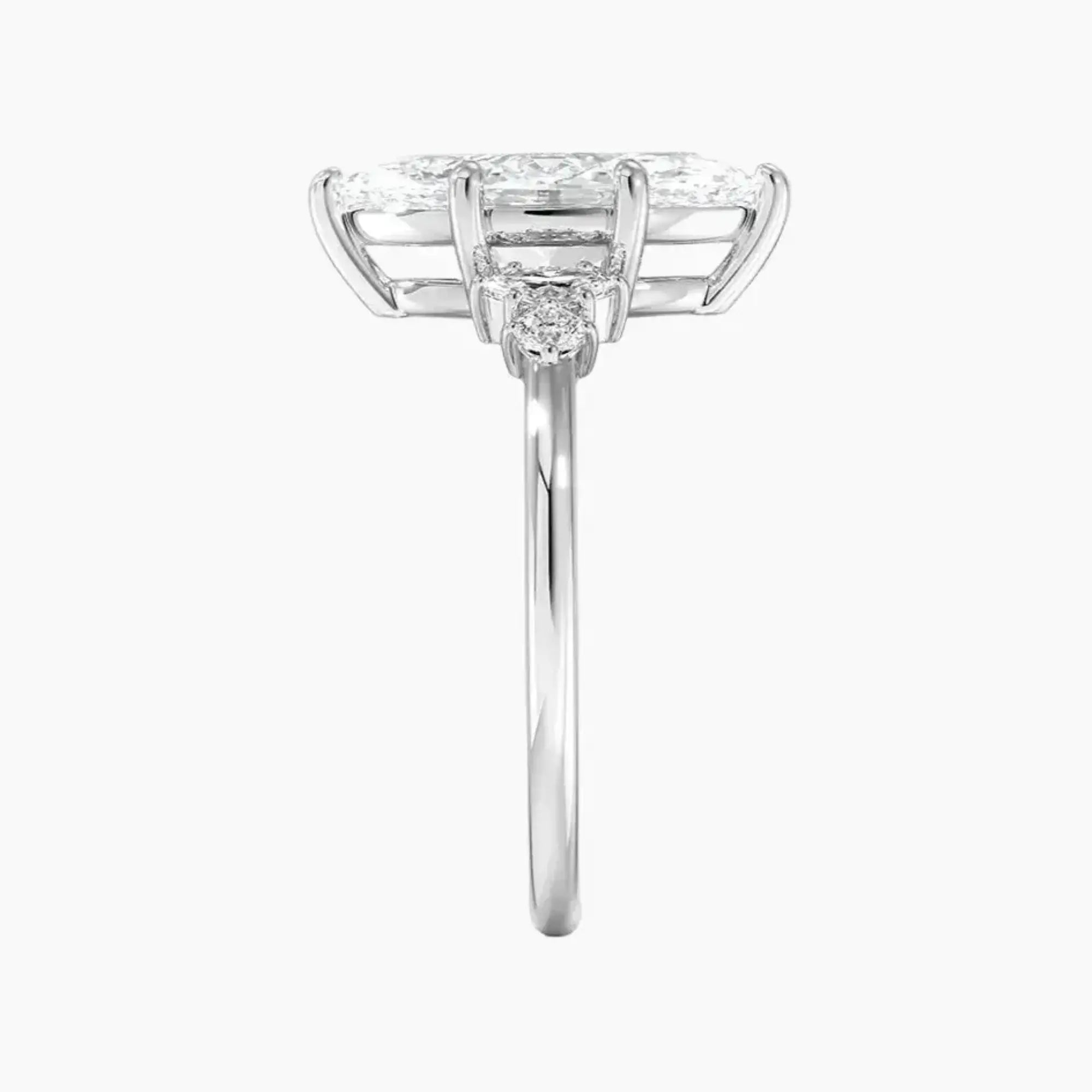 Jordana Marquise Designer 2 Carat Lab Grown Diamond Engagement Ring in 14K White Gold