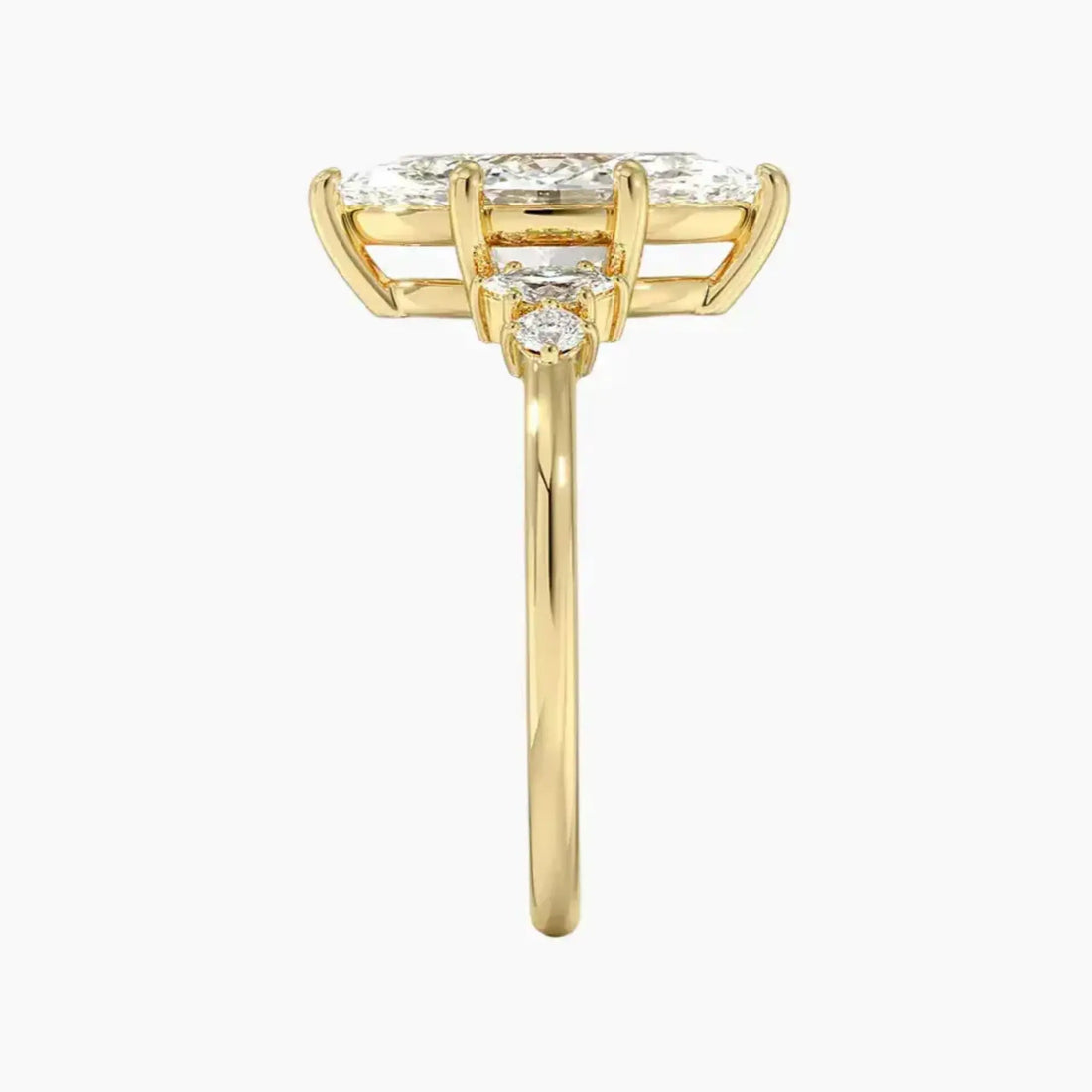 Jordana Marquise Designer 2 Carat Lab Grown Diamond Engagement Ring in 18K Yellow Gold