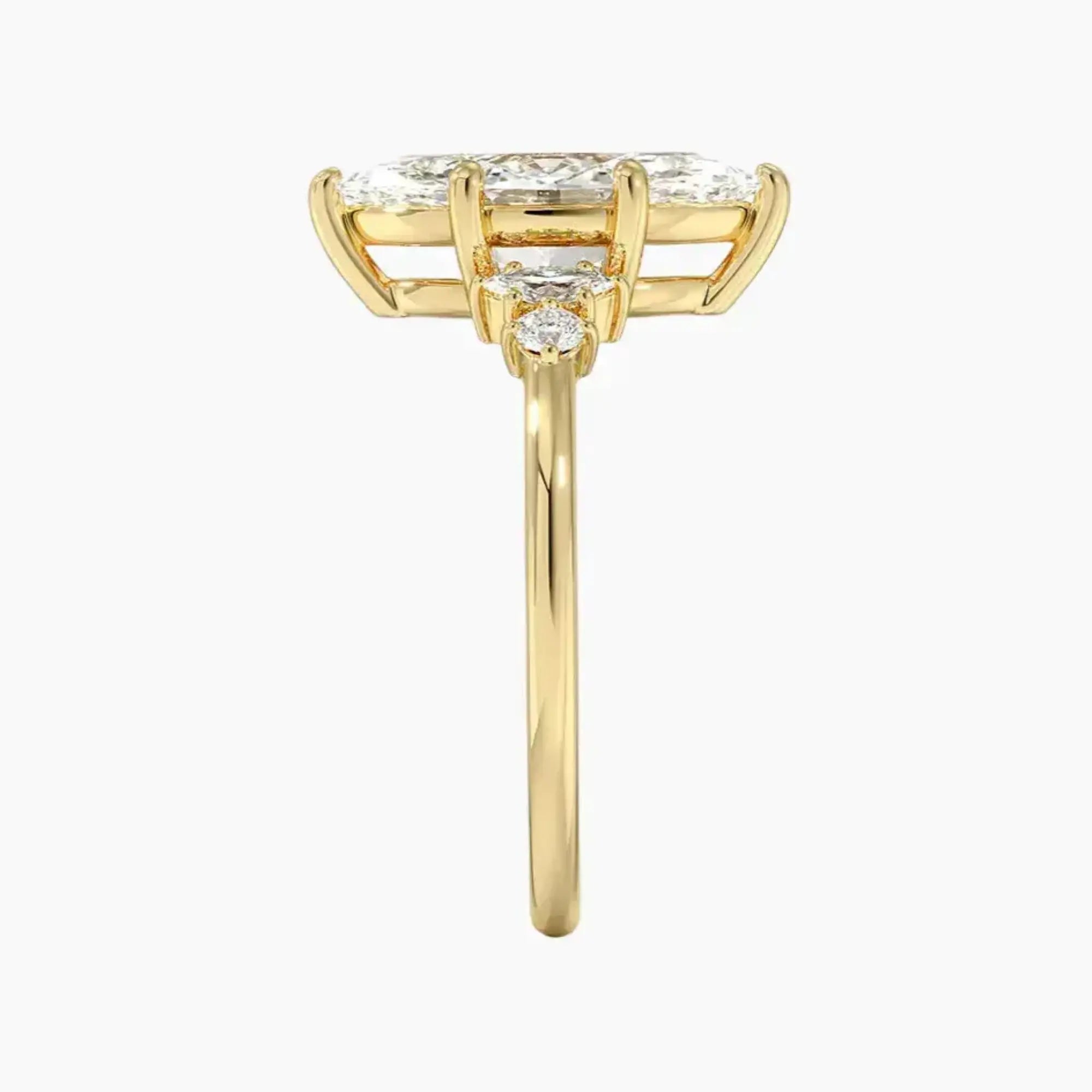Jordana Marquise Designer 1 Carat Lab Grown Diamond Engagement Ring in 18K Rose Gold