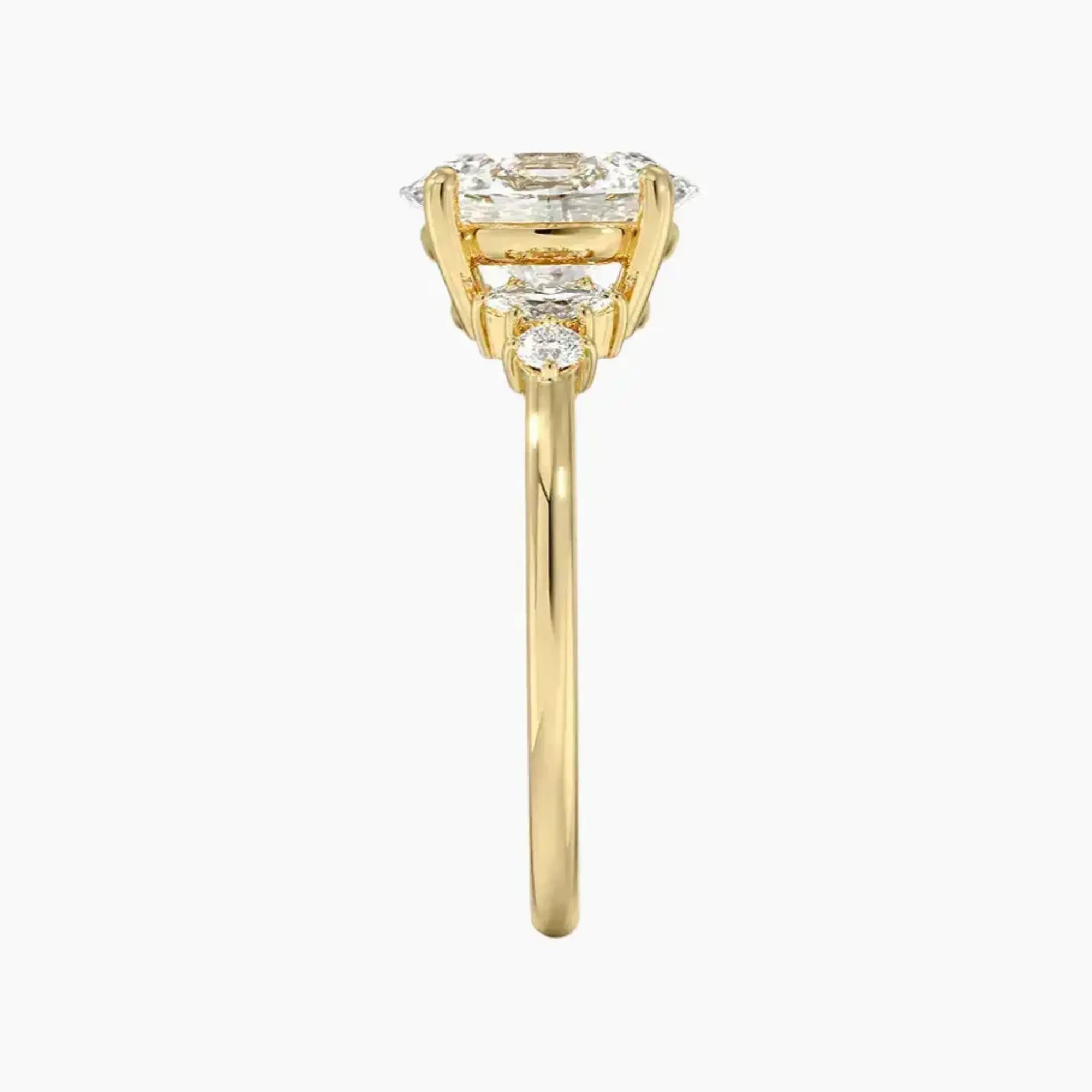 Jordana Oval Designer Diamond Ring Setting in 14K Rose Gold