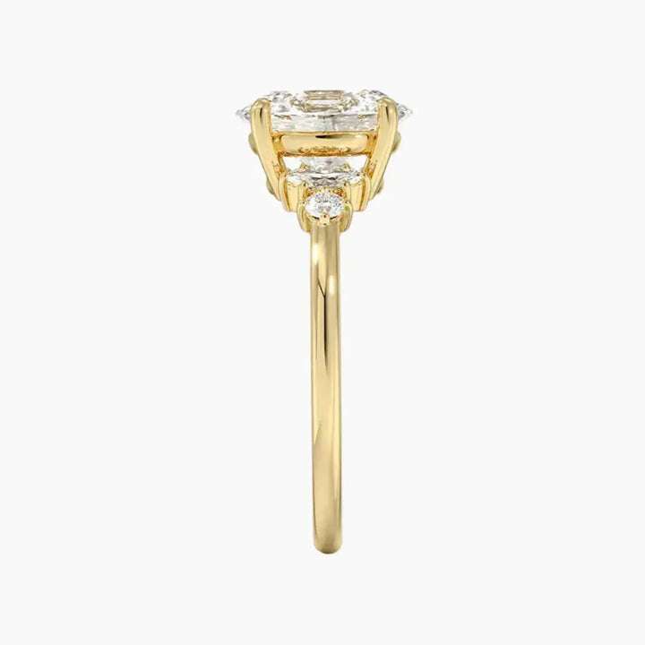 Jordana Oval Designer 2 Carat Lab Grown Diamond Engagement Ring in 18K Rose Gold