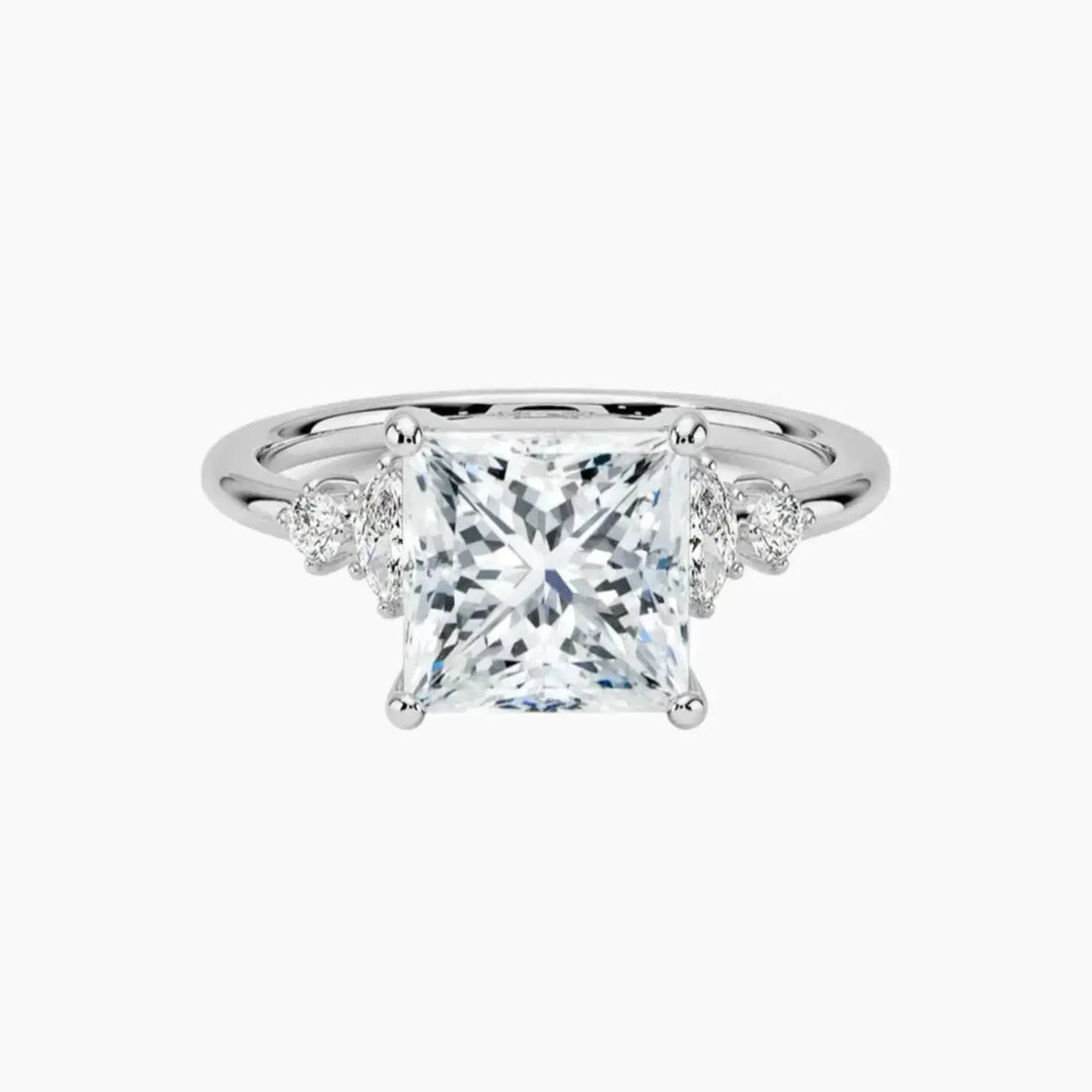 Jordana Princess Designer 1.5 Carat Lab Grown Diamond Engagement Ring in 14K Yellow Gold
