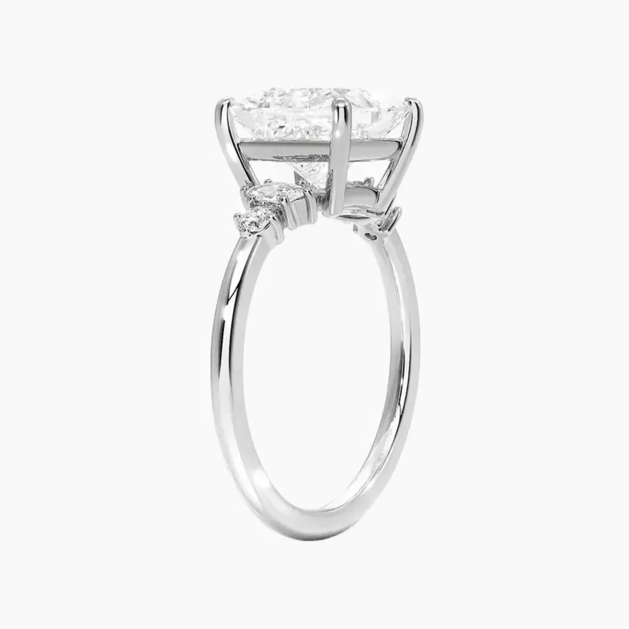 Jordana Princess Designer 2 Carat Lab Grown Diamond Engagement Ring in 14K Yellow Gold