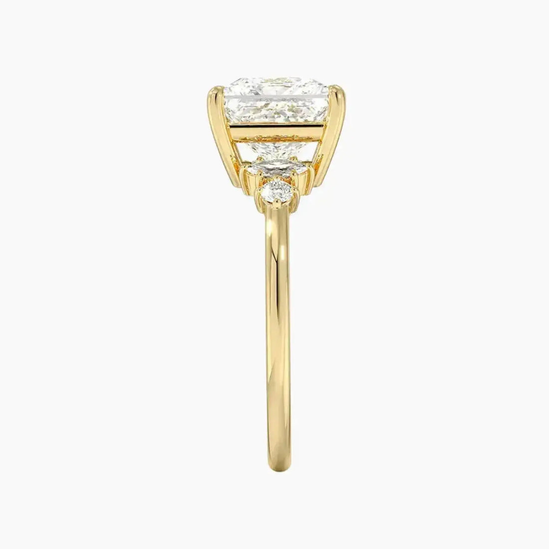 Jordana Princess Designer 2.5 Carat Lab Grown Diamond Engagement Ring in 18K Rose Gold