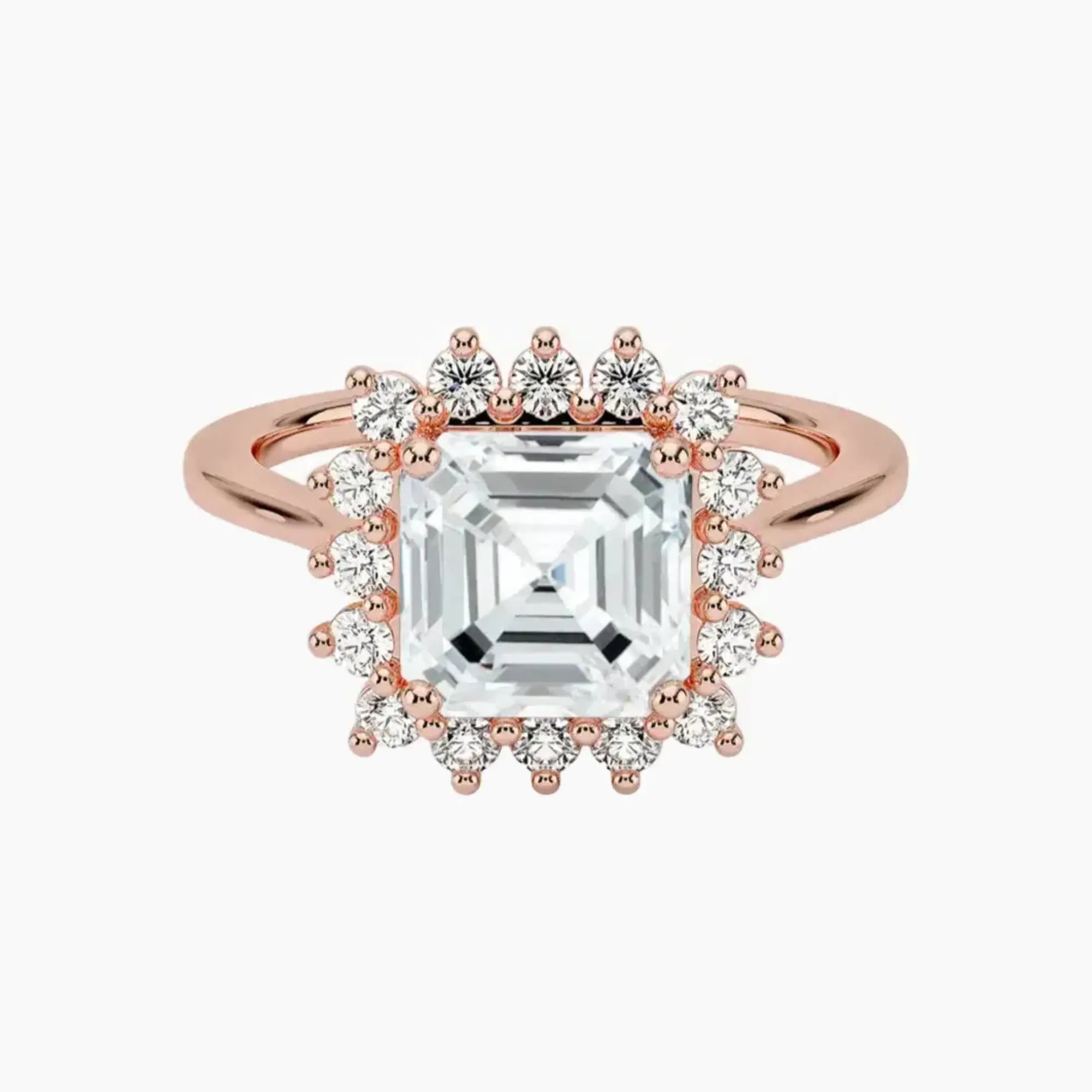 Soraya Asscher Designer 1.5 Carat Lab Grown Diamond Engagement Ring in 14K Yellow Gold