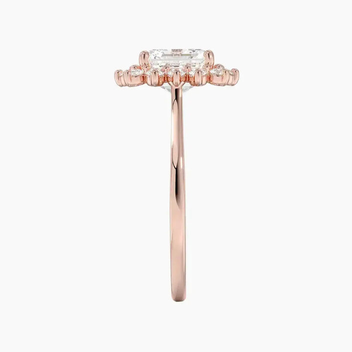 Soraya Asscher Designer 1.5 Carat Lab Grown Diamond Engagement Ring in 18K Yellow Gold
