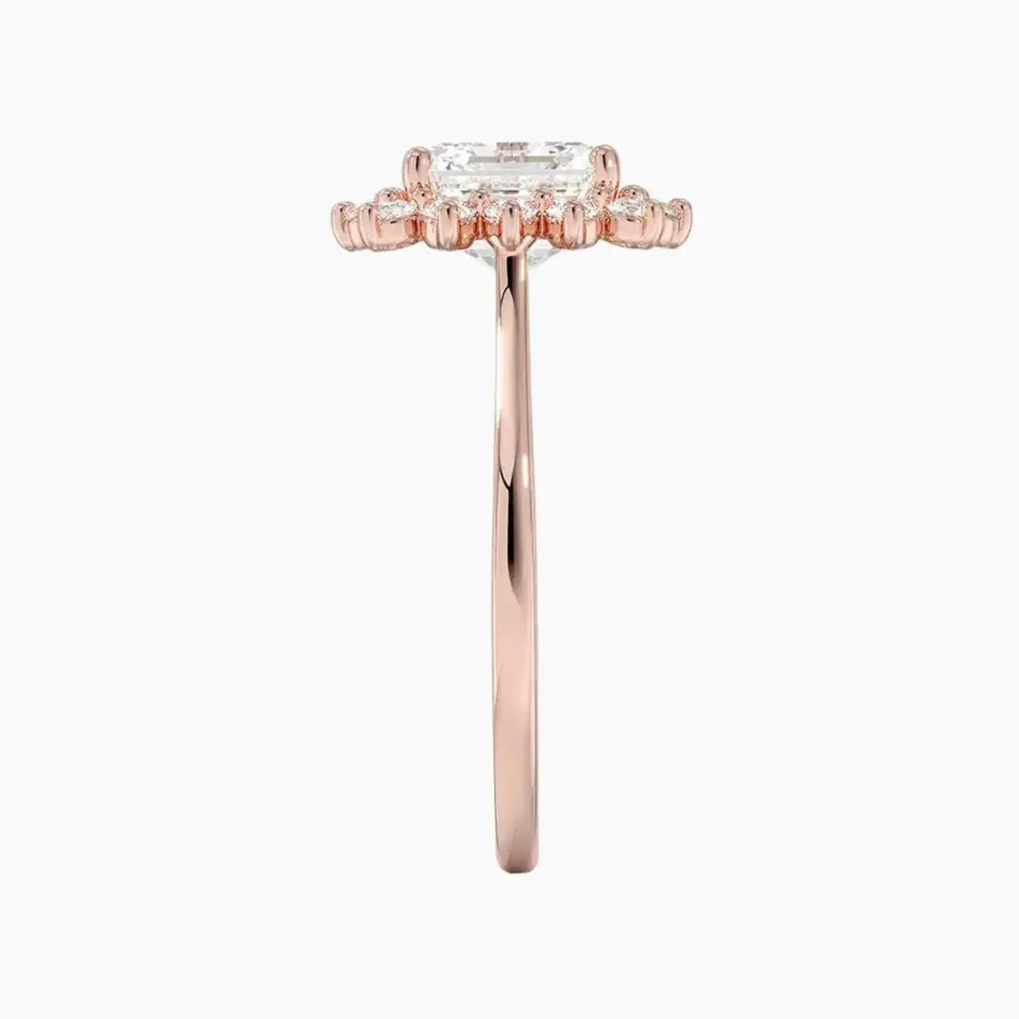 Soraya Asscher Designer 1.5 Carat Lab Grown Diamond Engagement Ring in 18K White Gold