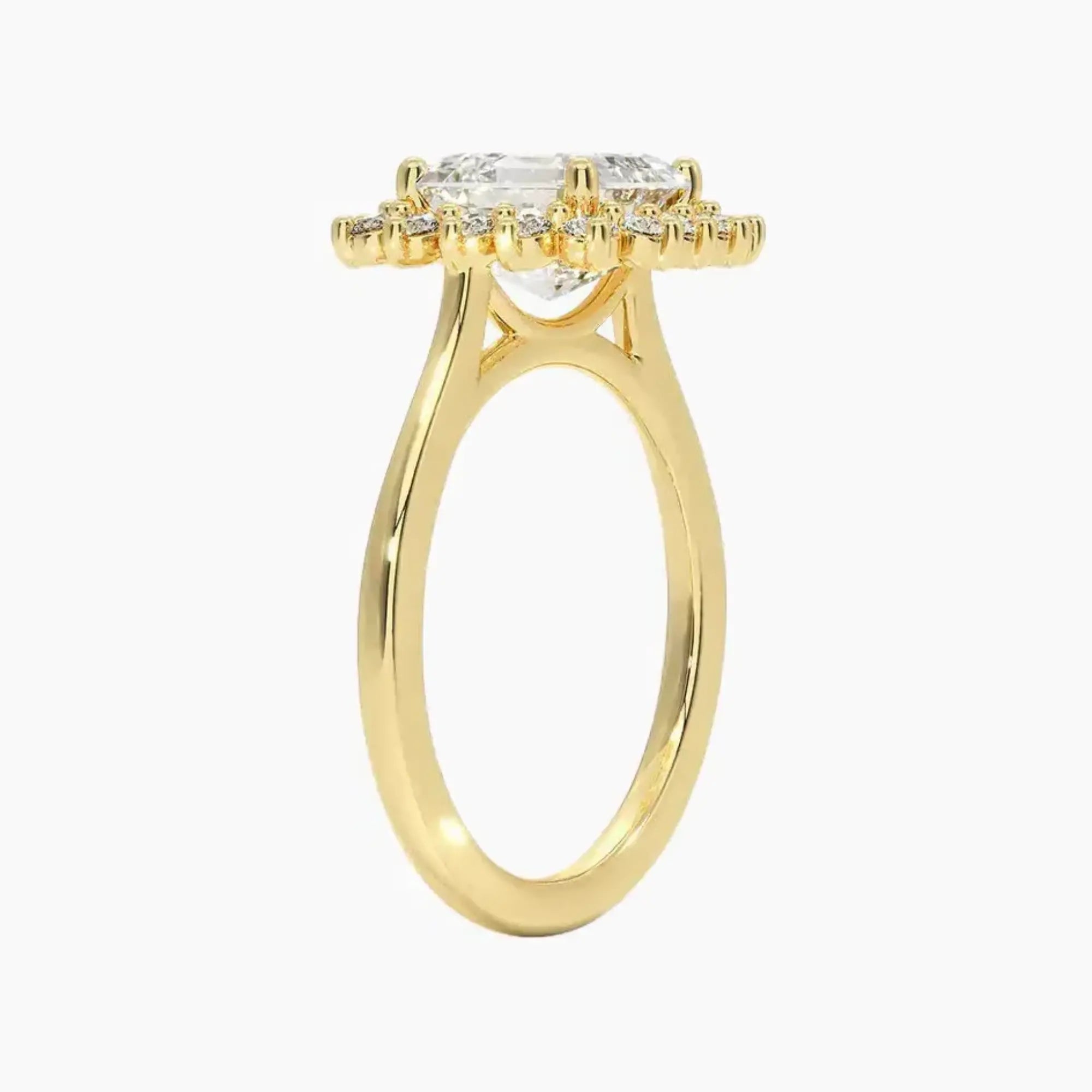 Soraya Asscher Designer 2 Carat Lab Grown Diamond Engagement Ring in 14K White Gold
