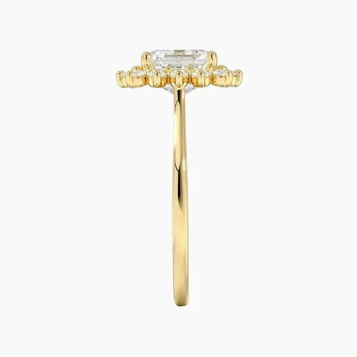 Soraya Asscher Designer 2.5 Carat Lab Grown Diamond Engagement Ring in 14K Rose Gold
