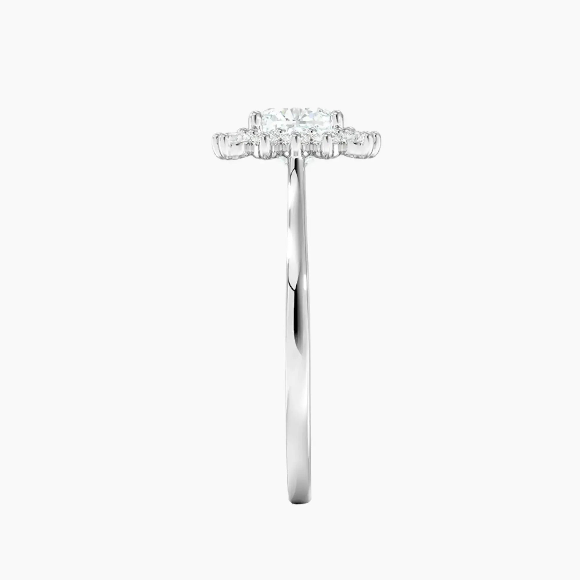 Soraya Cushion Designer Diamond Ring Setting in 14K Rose Gold