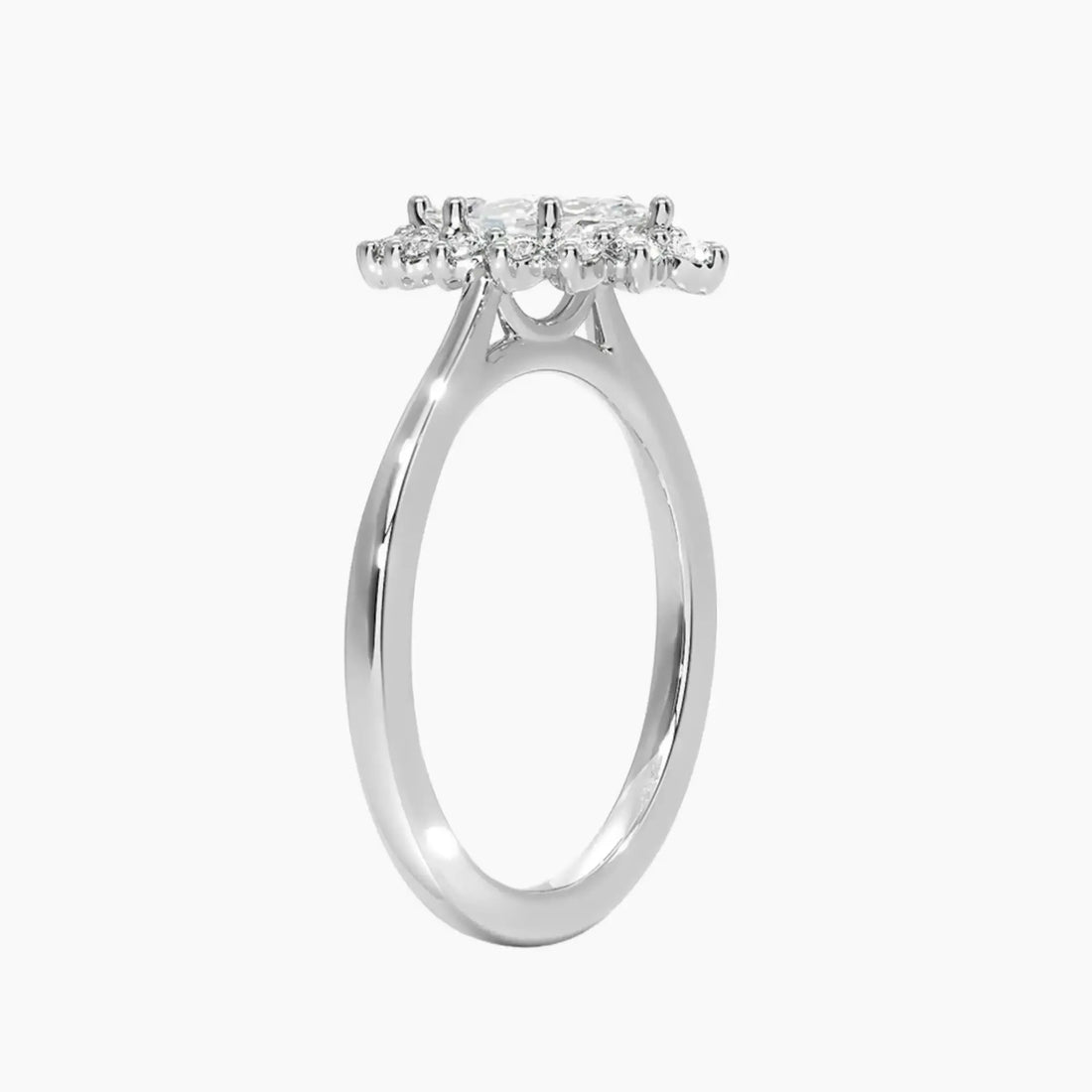 Soraya Marquise Designer 2 Carat Lab Grown Diamond Engagement Ring in 18K Rose Gold