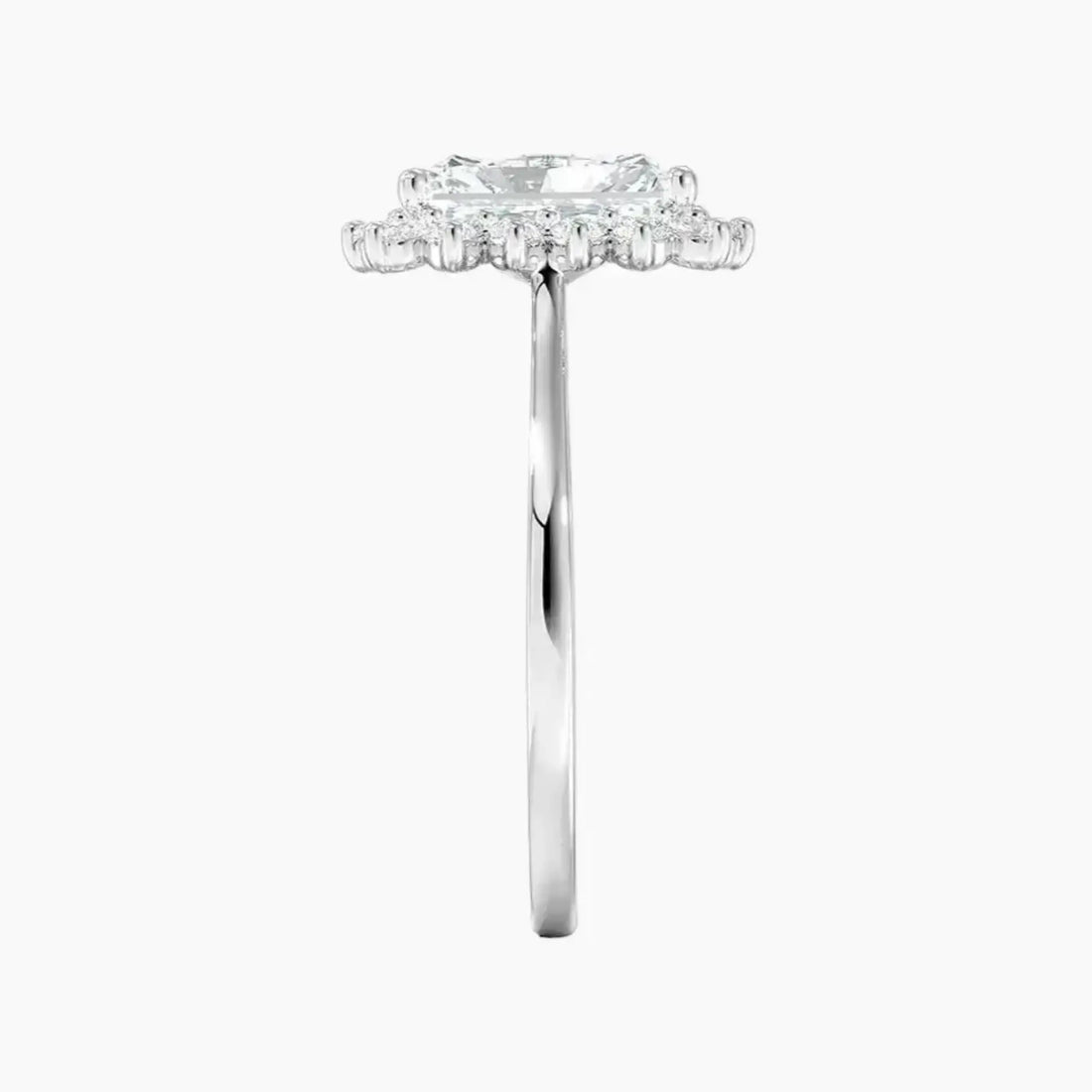 Soraya Radiant Designer 2.5 Carat Lab Grown Diamond Engagement Ring in 14K Yellow Gold