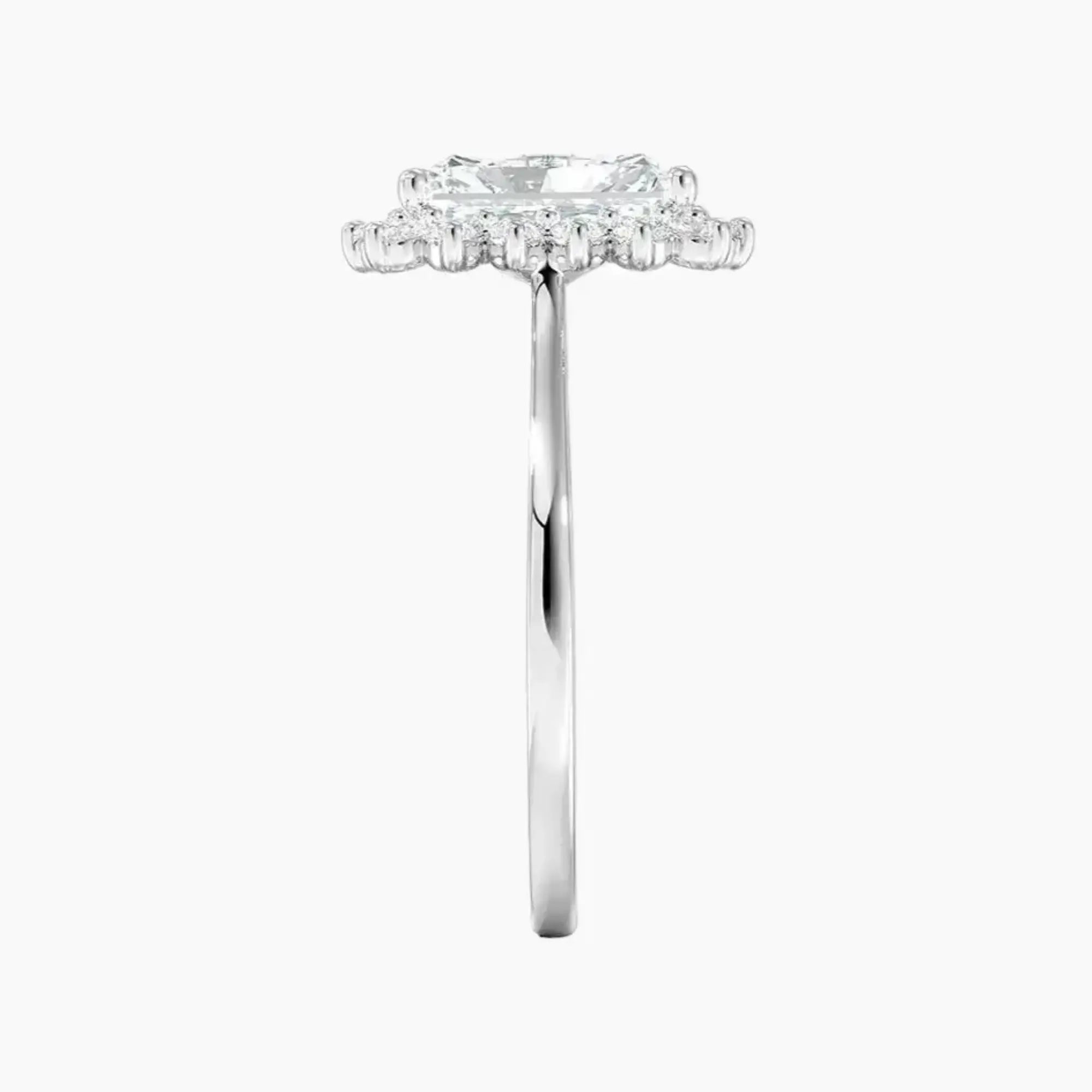 Soraya Radiant Designer 2.5 Carat Lab Grown Diamond Engagement Ring in 18K Yellow Gold