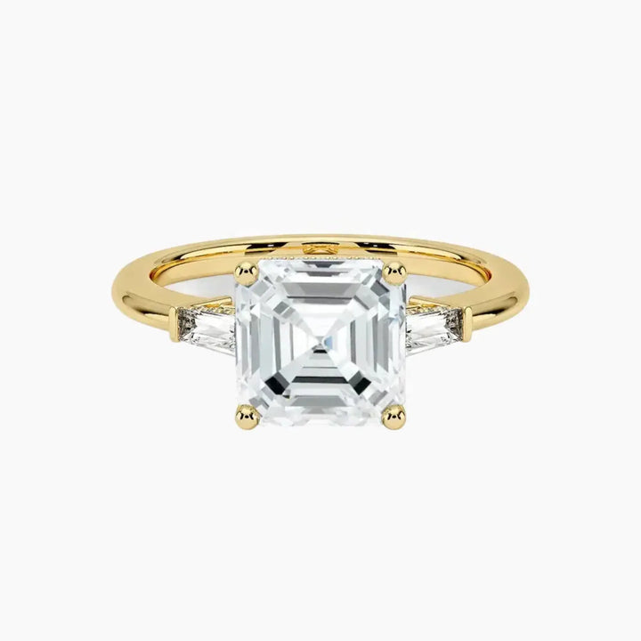 Nyx Asscher Hidden Halo 1.5 Carat Lab Grown Diamond Engagement Ring in 14K Yellow Gold
