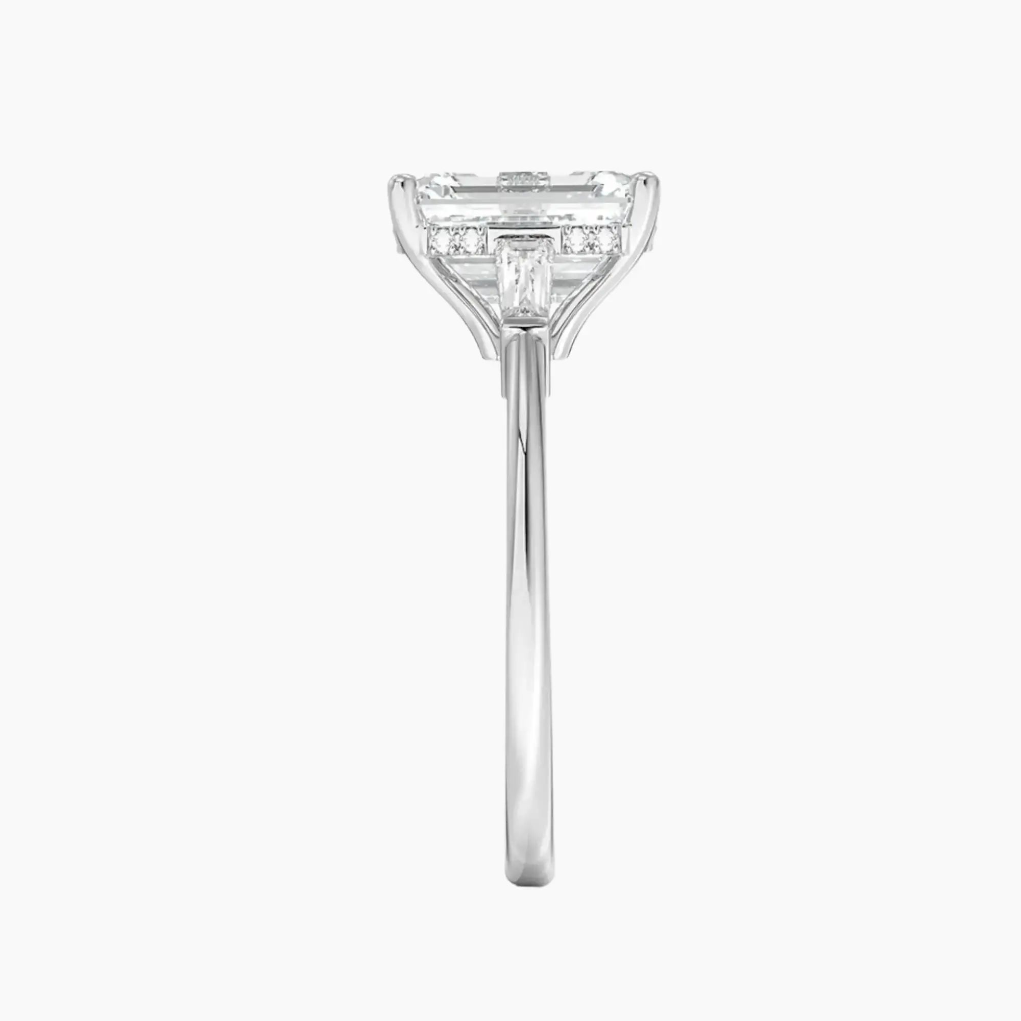 Nyx Emerald Hidden Halo 1 Carat Lab Grown Diamond Engagement Ring in 18K Rose Gold