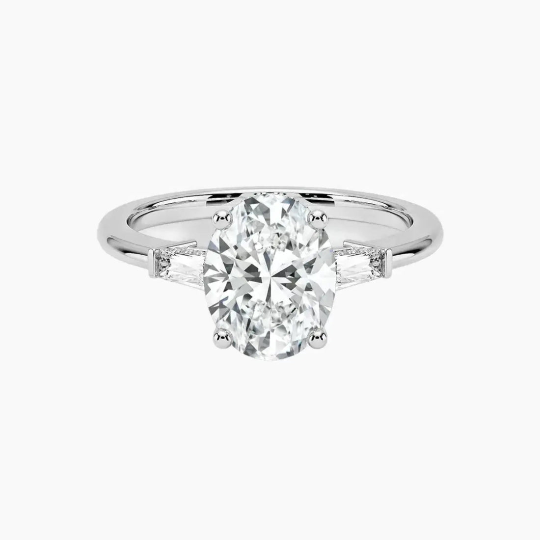 Nyx Oval Hidden Halo 2.5 Carat Lab Grown Diamond Engagement Ring in 14K Rose Gold