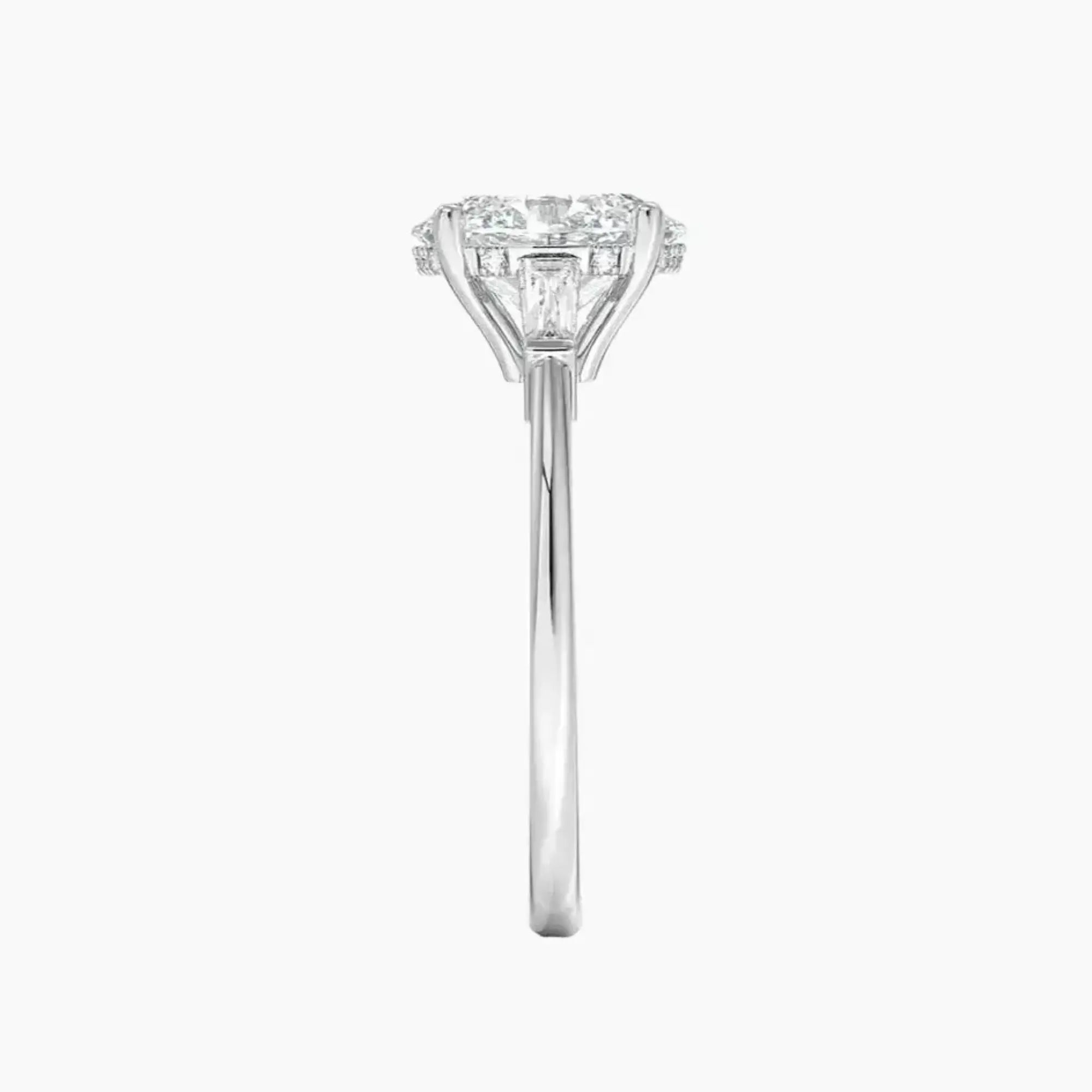 Nyx Oval Hidden Halo 1.5 Carat Lab Grown Diamond Engagement Ring in 18K Yellow Gold