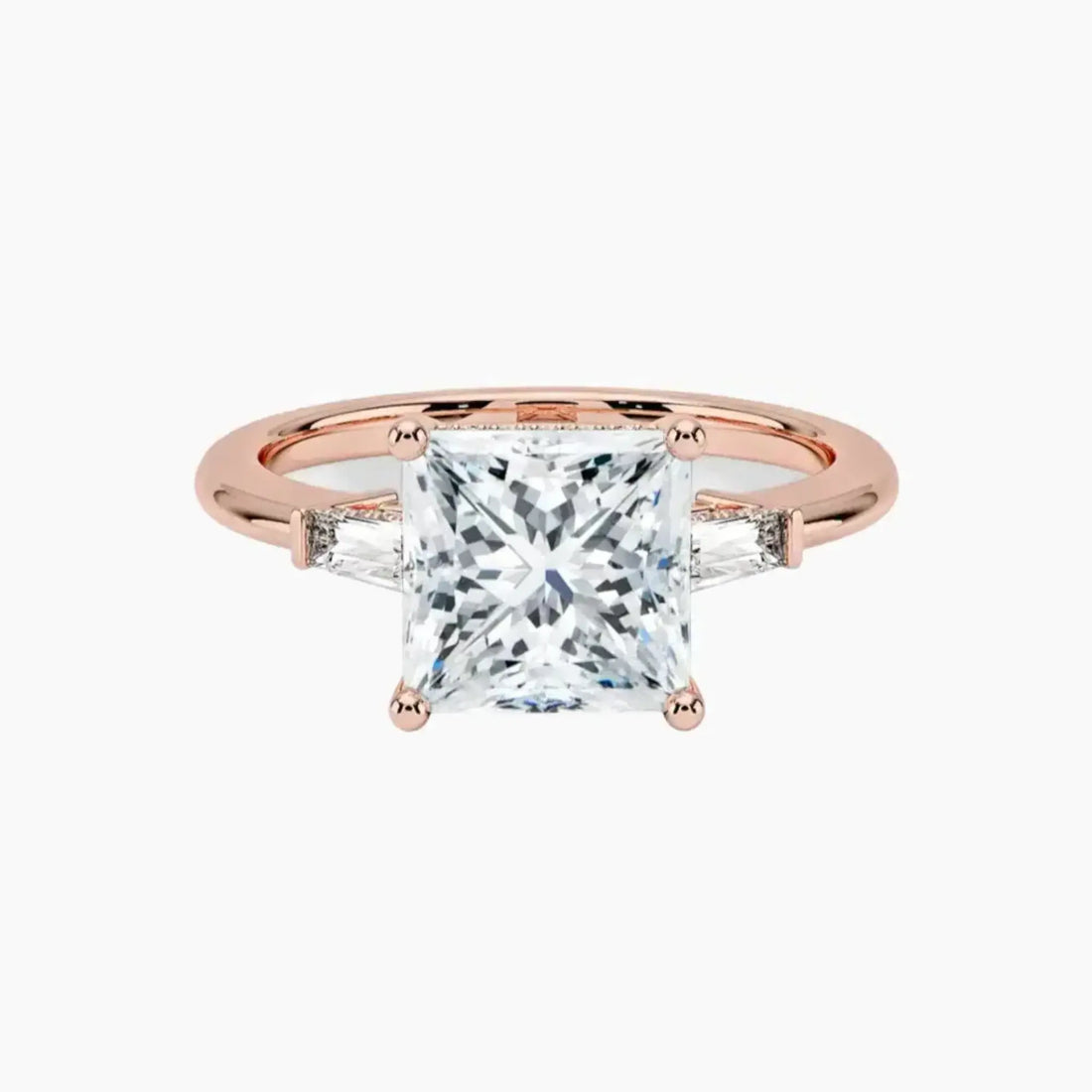 Nyx Princess Hidden Halo 1 Carat Lab Grown Diamond Engagement Ring in 14K Yellow Gold