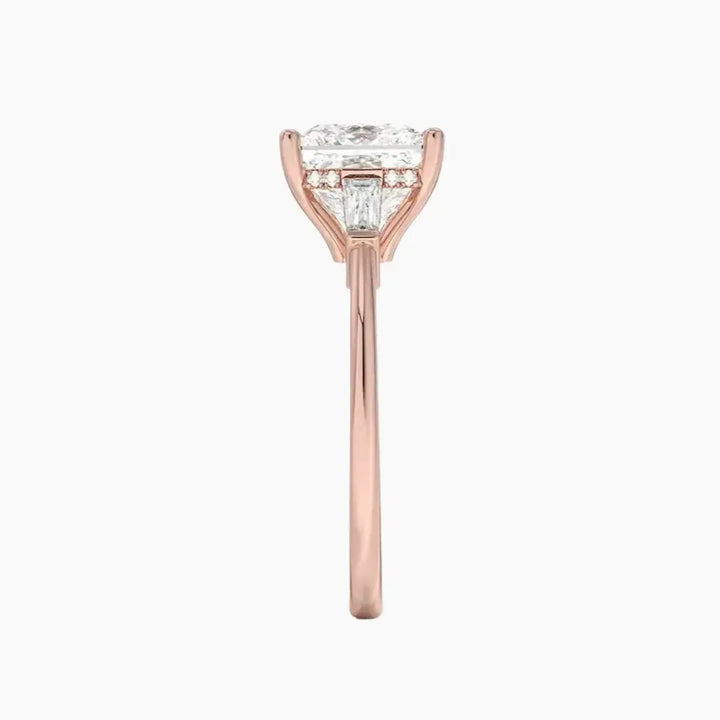 Nyx Princess Hidden Halo 1.5 Carat Lab Grown Diamond Engagement Ring in 18K Yellow Gold
