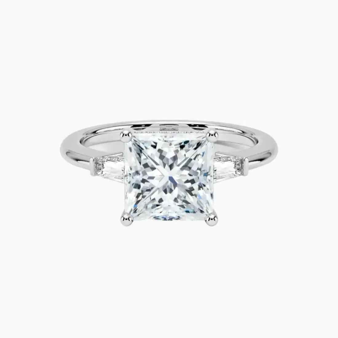 Nyx Princess Hidden Halo 2.5 Carat Lab Grown Diamond Engagement Ring in 18K Rose Gold