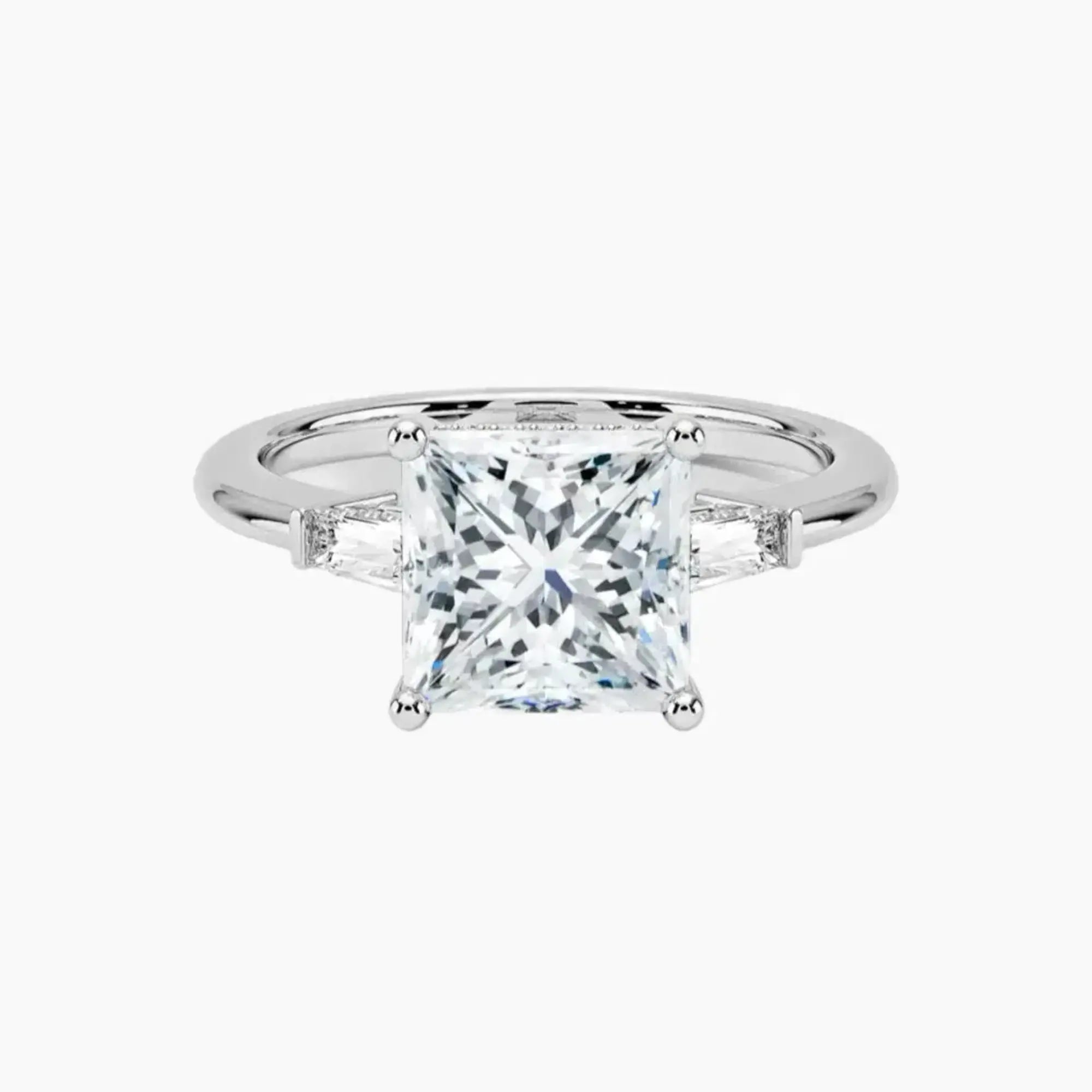 Nyx Princess Hidden Halo 2 Carat Lab Grown Diamond Engagement Ring in 14K Rose Gold