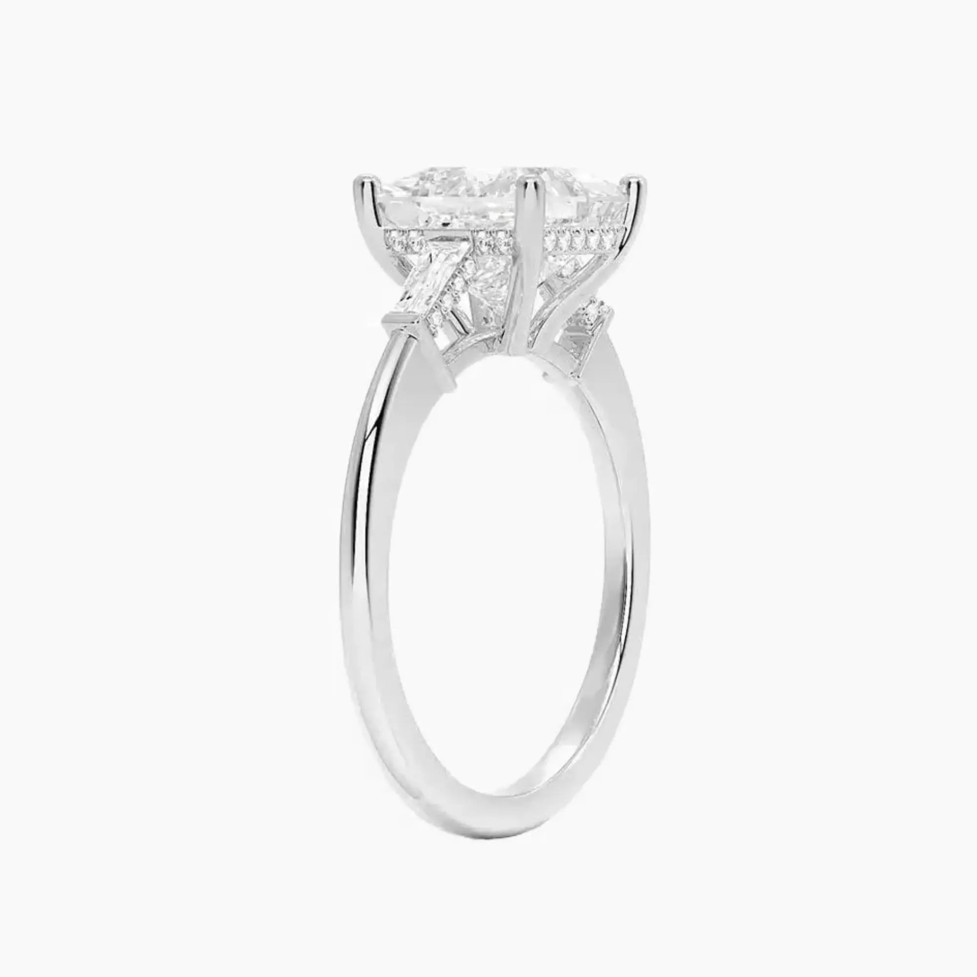 Nyx Princess Hidden Halo 1 Carat Lab Grown Diamond Engagement Ring in 14K Rose Gold